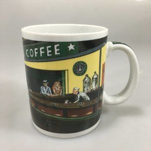 Starbucks Chaleur Nighthawks Edward Hopper Diner Coffee Mug 12 oz D Burrows